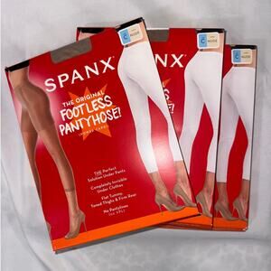 NWT: Spanx SPANXshape™ Spanx® Footless Sheers Nylons Nude/Beige (Pack of 3)
